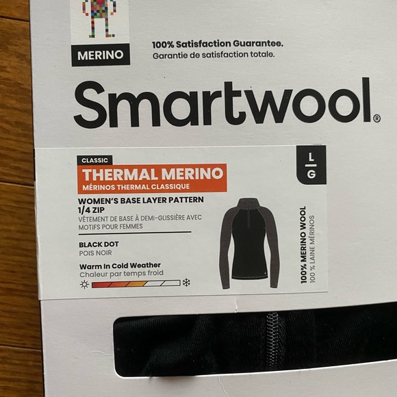 SMARTWOOL Merino 250 Baselayer Pattern 1/4 Zip Boxed BNIB - Picture 8 of 16